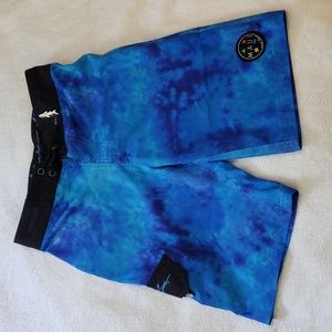 Maui And Sons Blue Tie Dye Board Shorts